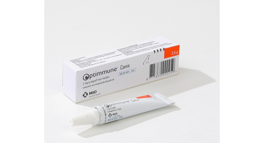 Optimmune Canis 2 mg/g oogzalf voor honden